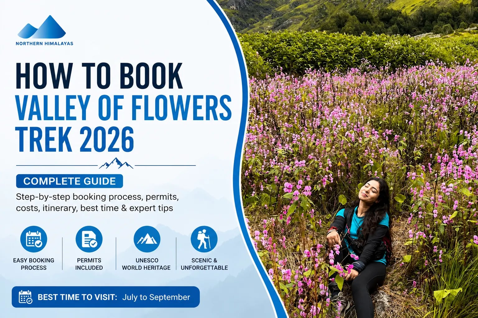 How to Book Valley of Flowers Trek 2026: Complete Guide - Northern Himalayas Blog